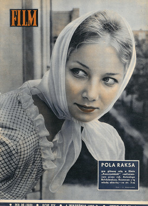Okładka magazynu FILM nr 36/1960 (613)