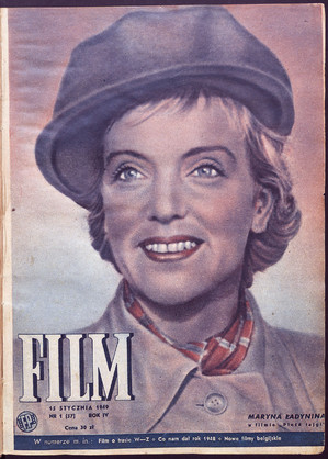 Okładka magazynu FILM nr 1/1949 (57)