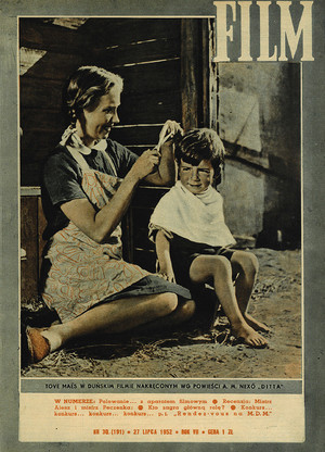 Okładka magazynu FILM nr 30/1952 (191)