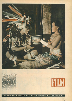 Okładka magazynu FILM nr 12/1958 (485)