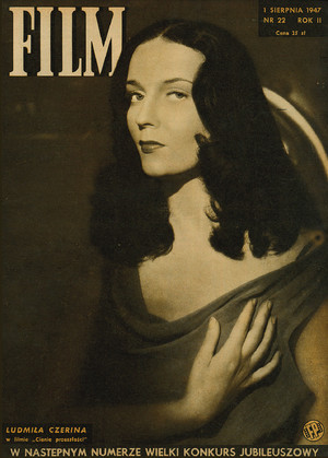 Okładka magazynu FILM nr 22/1947 (22)