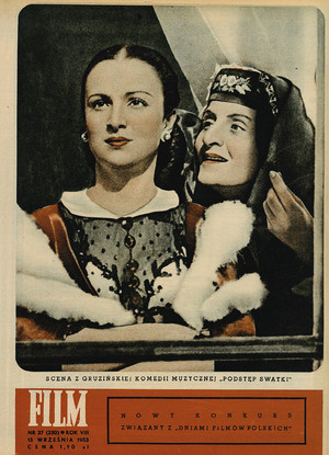 Okładka magazynu FILM nr 37/1953 (250)