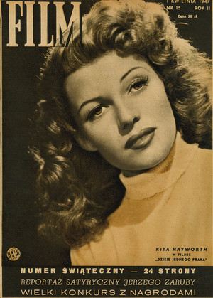 Okładka magazynu FILM nr 15/1947 (15)