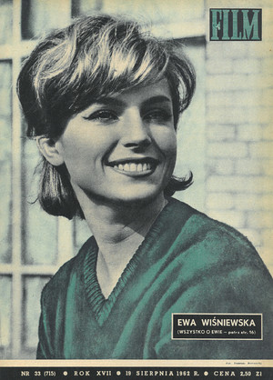 Okładka magazynu FILM nr 33/1962 (715)