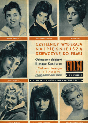 Okładka magazynu FILM nr 37/1959 (562)