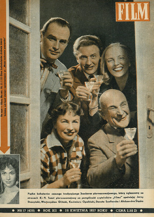 Okładka magazynu FILM nr 17/1957 (438)