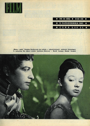 Okładka magazynu FILM nr 44/1965 (882)