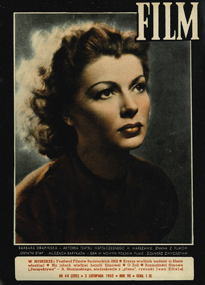 Okładka magazynu FILM nr 44/1952 (205)