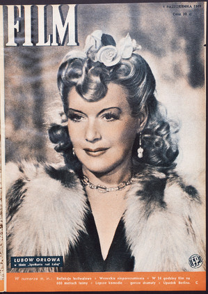 Okładka magazynu FILM nr 18/1949 (74)