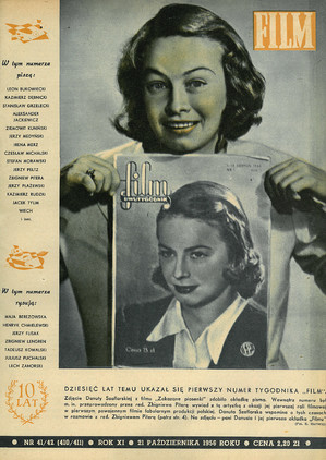 Okładka magazynu FILM nr 41/42/1956 (410/411)