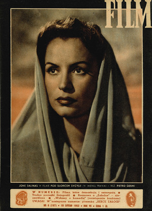 Okładka magazynu FILM nr 6/1952 (167)