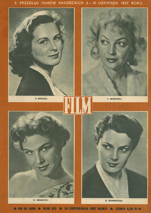 Okładka magazynu FILM nr 45/1957 (466)