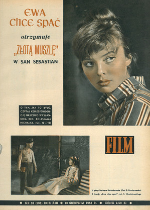 Okładka magazynu FILM nr 32/1958 (505)