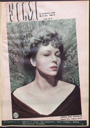 Okładka magazynu FILM nr 11/1949 (67)