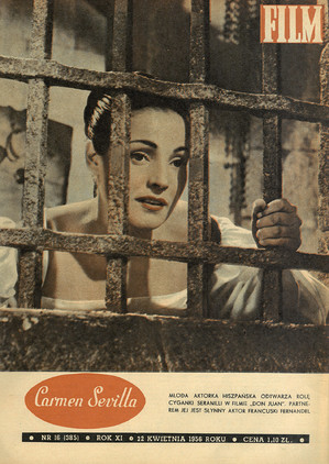 Okładka magazynu FILM nr 16/1956 (385)