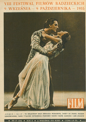 Okładka magazynu FILM nr 37/1955 (354)