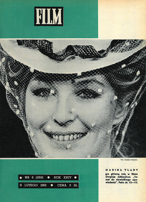 Okładka magazynu FILM nr 6/1969 (1053)
