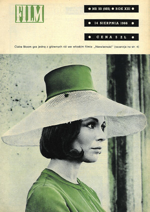 Okładka magazynu FILM nr 33/1966 (923)