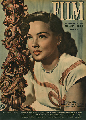Okładka magazynu FILM nr 15/1948 (47)
