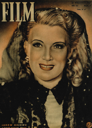 Okładka magazynu FILM nr 25/1947 (25)