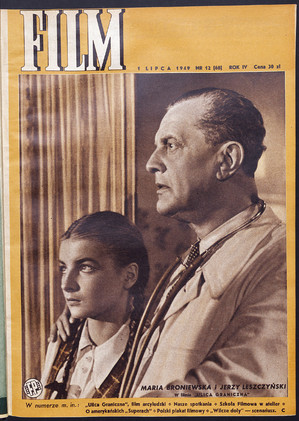 Okładka magazynu FILM nr 12/1949 (68)