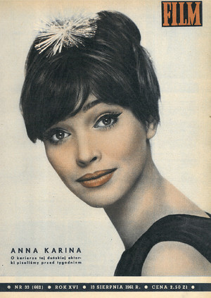 Okładka magazynu FILM nr 33/1961 (662)