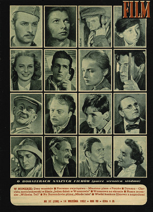 Okładka magazynu FILM nr 37/1952 (198)