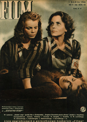 Okładka magazynu FILM nr 4/1948 (36)