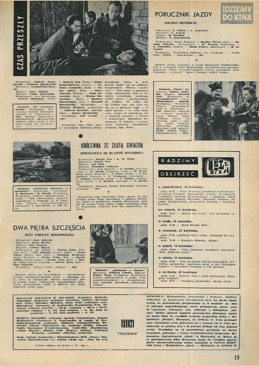 FILM: 15/1961 (644), strona 15