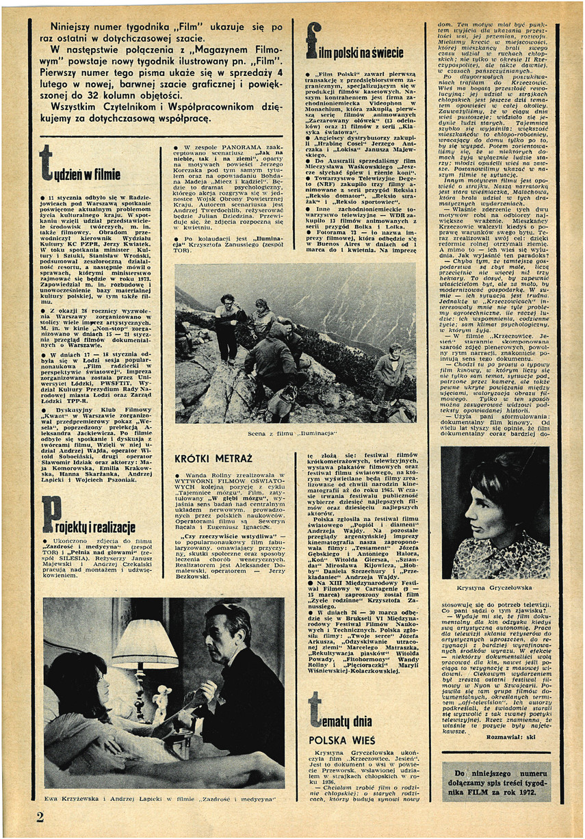 FILM: 4/1973 (1260), strona 2