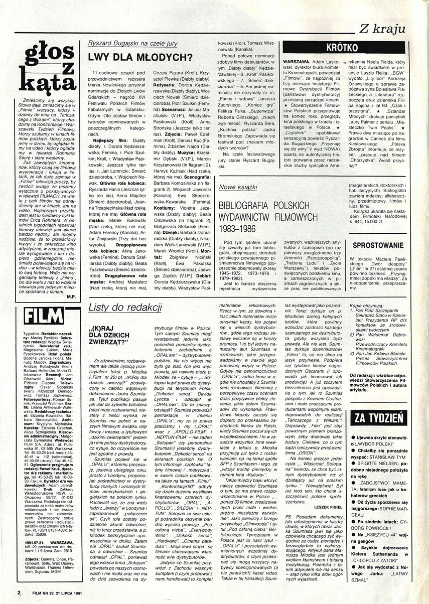 FILM: 29/1991 (2192), strona 2