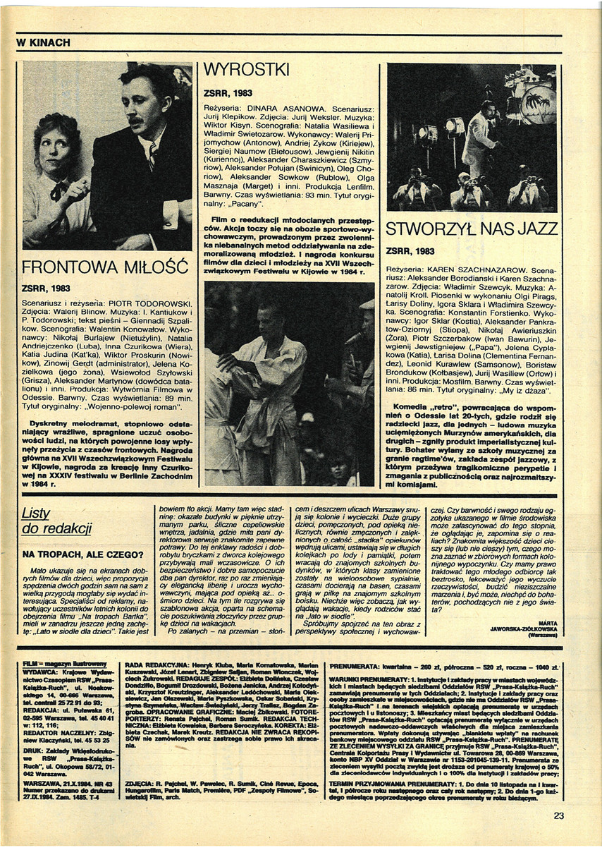 FILM: 43/1984 (1842), strona 23
