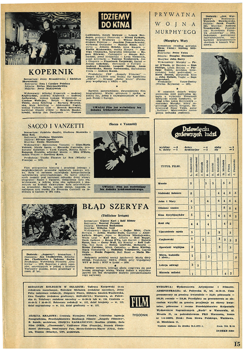 FILM: 4/1973 (1260), strona 15