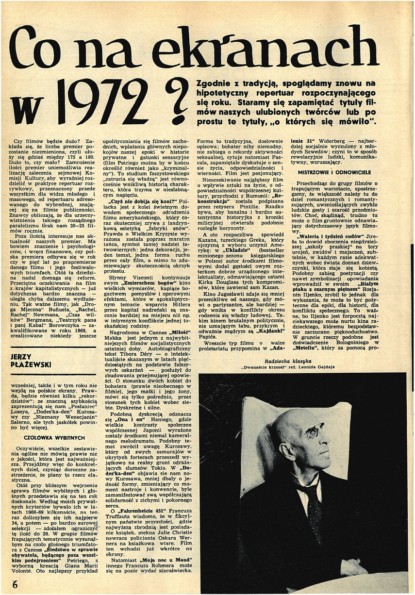 FILM: 1/1972 (1204), strona 6