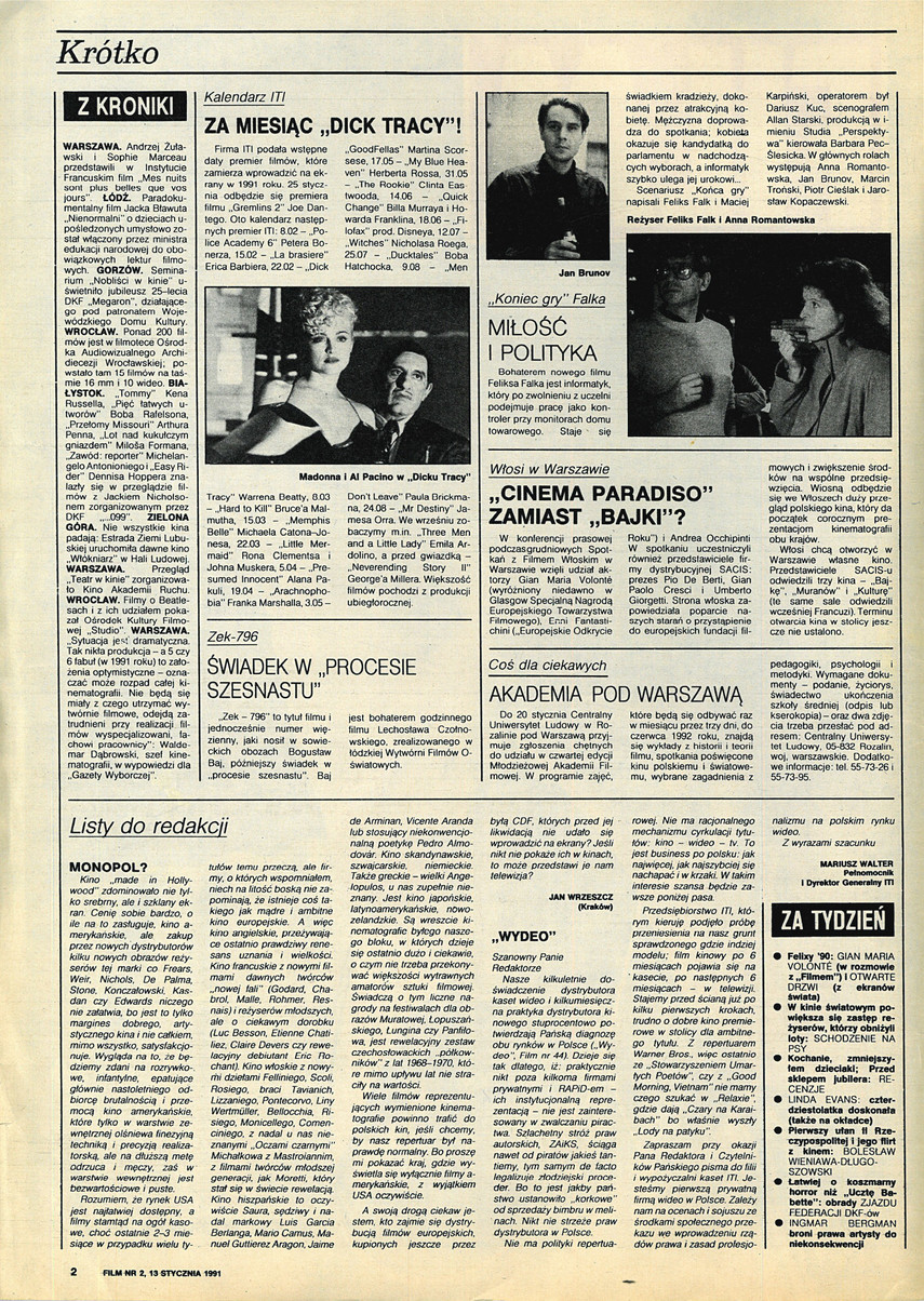 FILM: 2/1991 (2165), strona 2