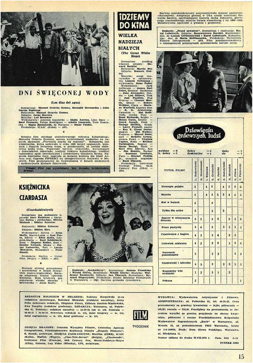 FILM: 32/1972 (1235), strona 15