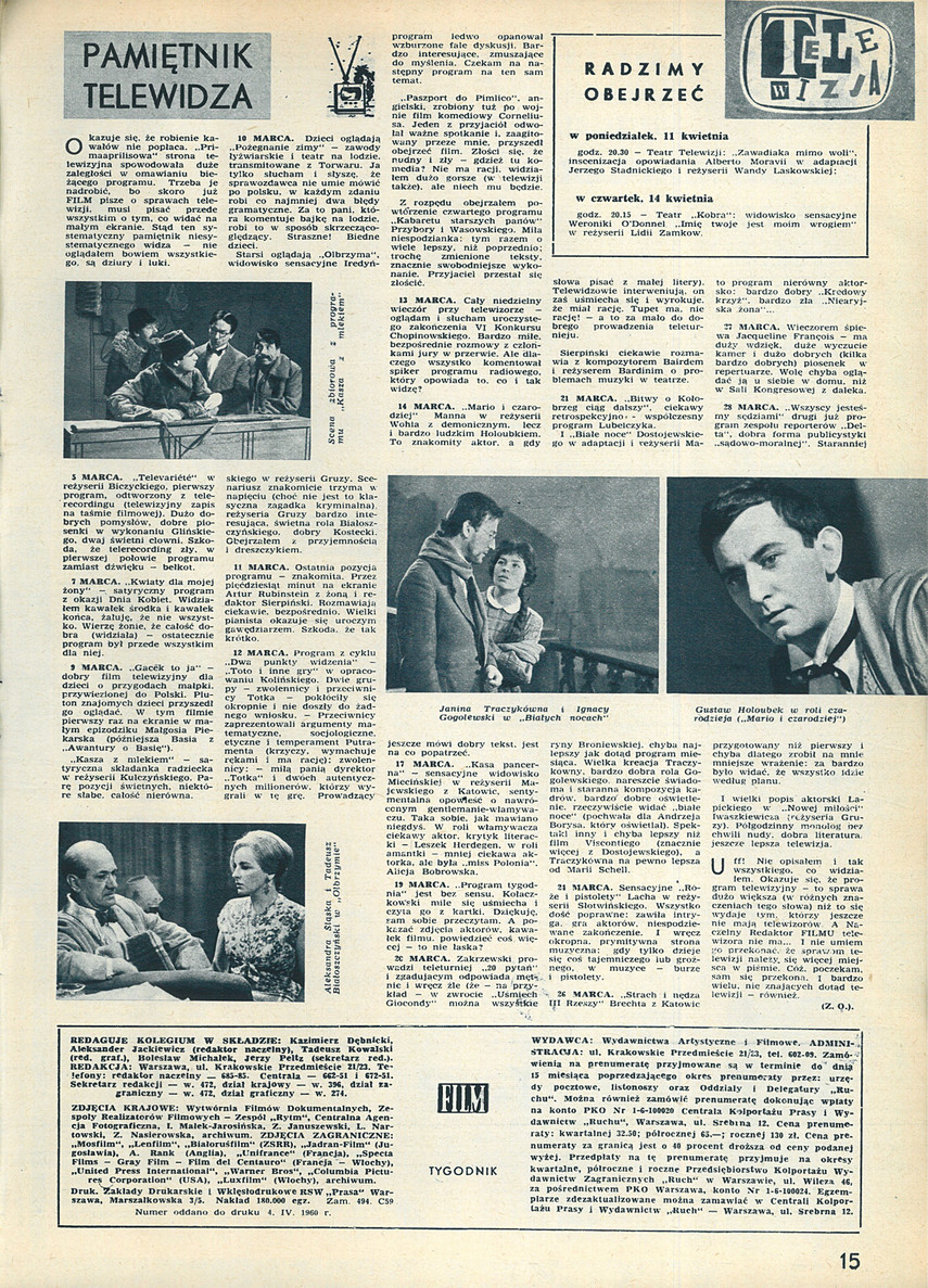 FILM: 15/1960 (592), strona 15